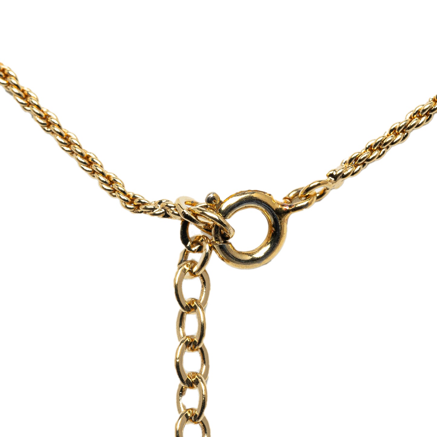 Oval Logo Pendant Necklace Gold - Gaby Paris