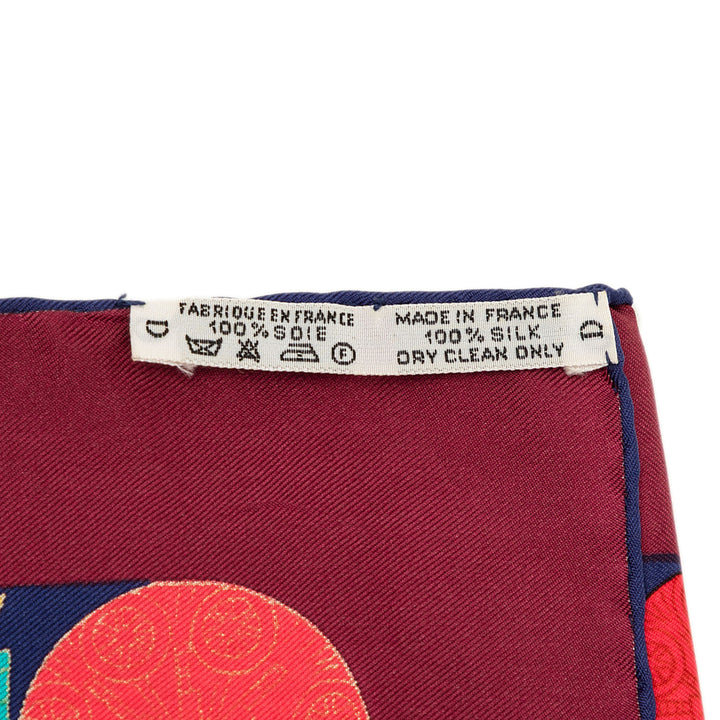 Hermès Carré Torana 90 Bleu – vue 7 – GABY PARIS