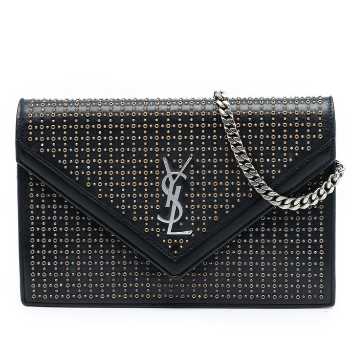Saint Laurent clouté Cuir Monogram Le Sept Sac à chaîne