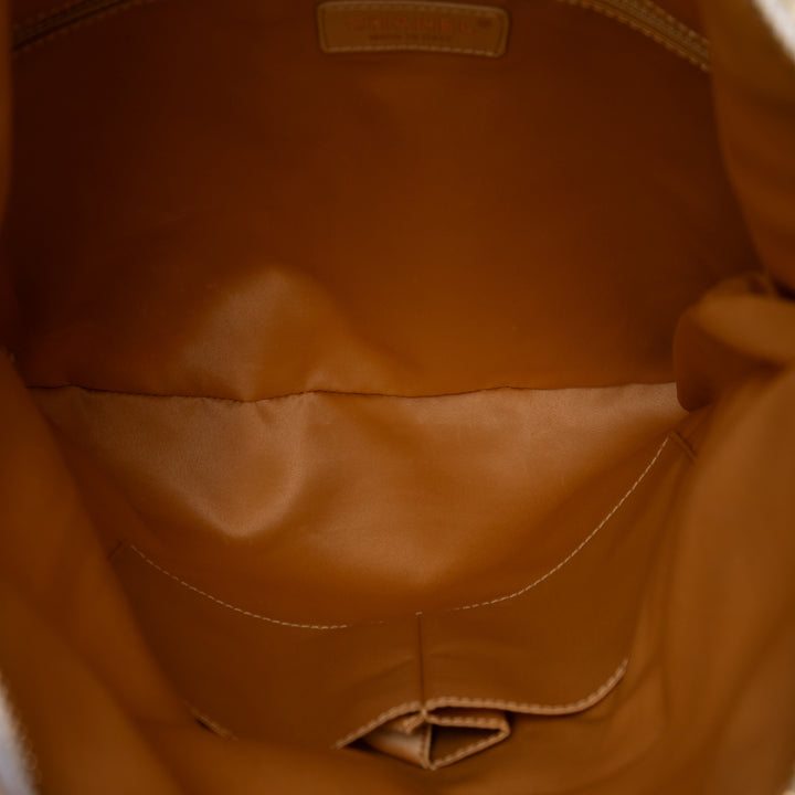 Chanel Paris Cosmopolite Fringe Pochette Tweed Marron