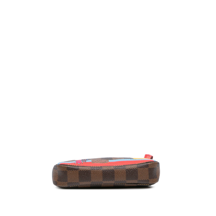 Damier Ebene Transatlantic Cruises Mini Pochette Accessoires Brown - Gaby Paris