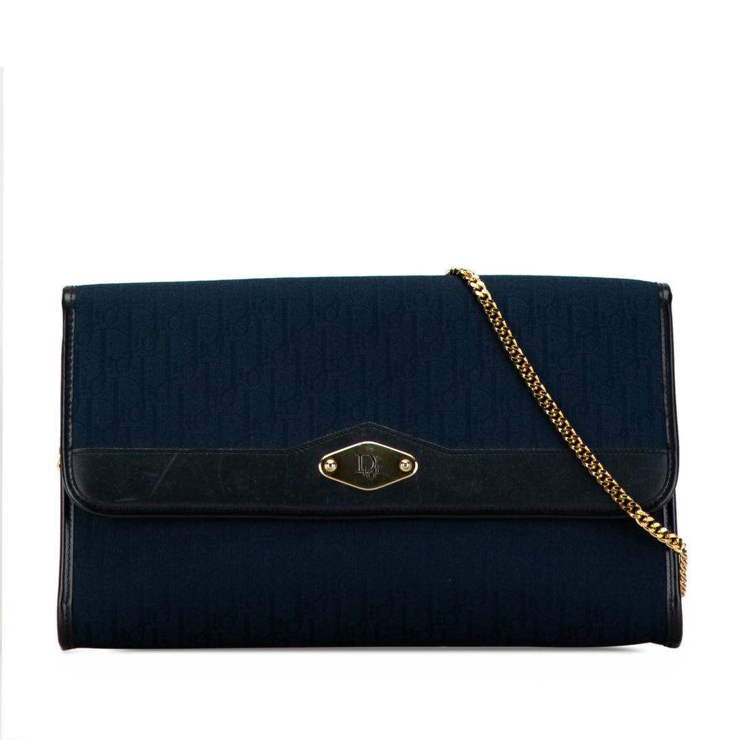 Oblique Chain Crossbody Blue - Gaby Paris