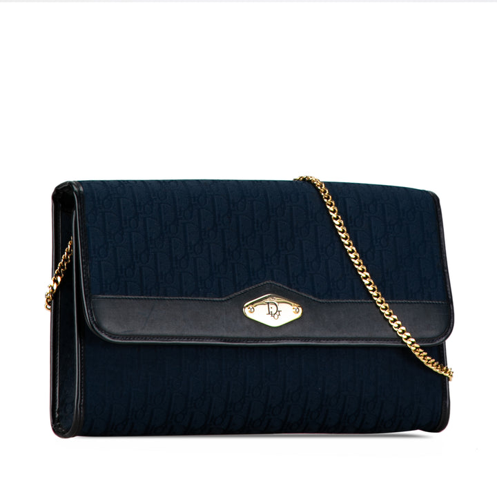 Oblique Chain Crossbody Blue - Gaby Paris