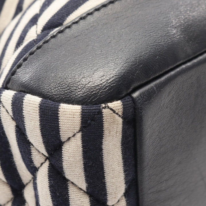 Quilted Jersey and Lambskin Coco Sailor Camera Bag Black - Gaby Paris