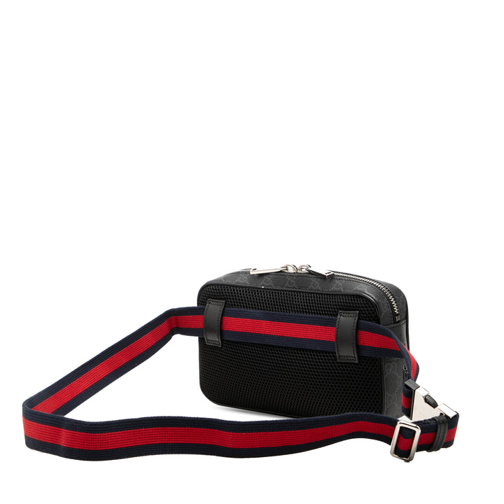 Gucci Ceinture Web GG Supreme Noir – vue 2 – GABY PARIS