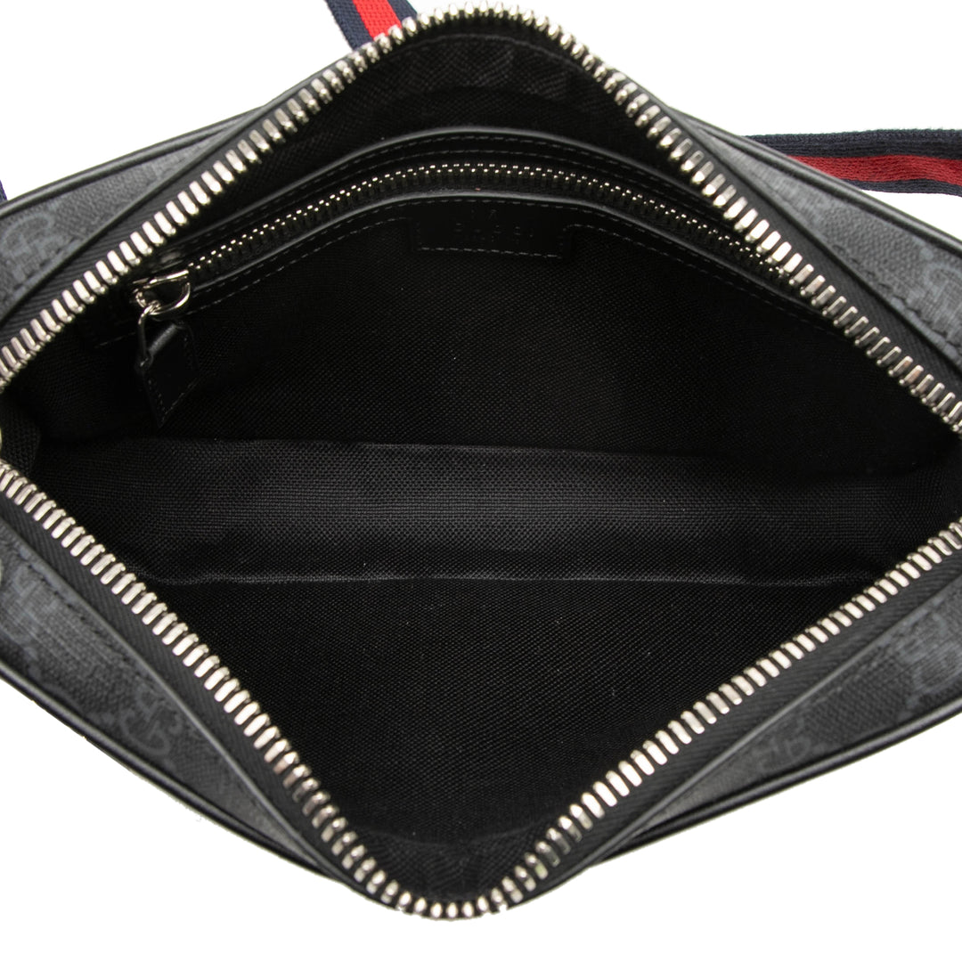 Gucci Ceinture Web GG Supreme Noir – vue 4 – GABY PARIS