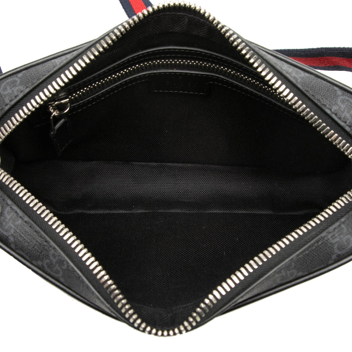 Gucci Ceinture Web GG Supreme Noir – vue 4 – GABY PARIS