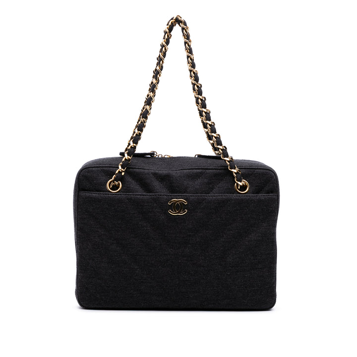 Chanel CC Chevron Jersey Sac caméra