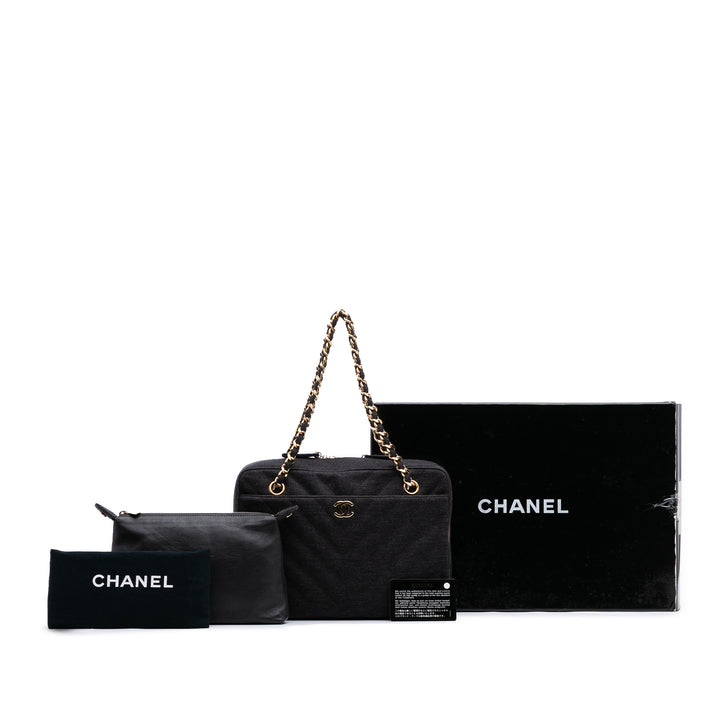 Chanel CC Chevron Jersey Sac caméra