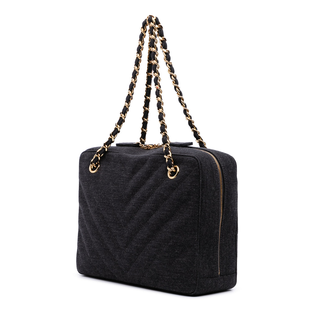 Chanel CC Chevron Jersey Sac caméra