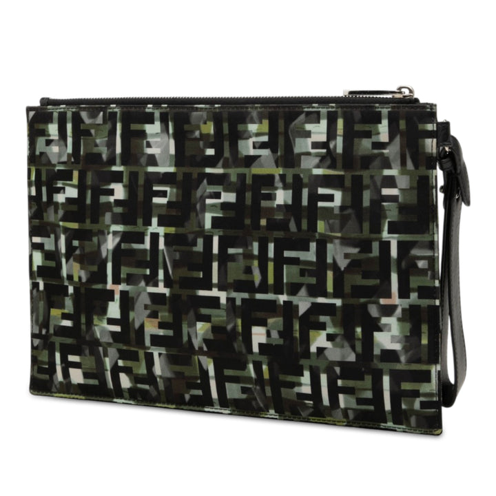 Fendi Pochette FF 1974 Camouflage Wristlet Noir – vue 2 – GABY PARIS
