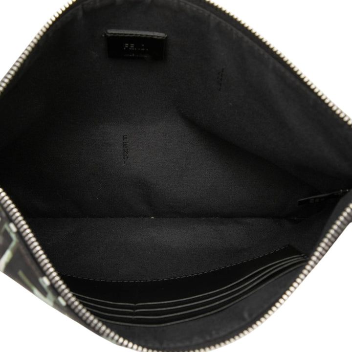 Fendi Pochette FF 1974 Camouflage Wristlet Noir – vue 4 – GABY PARIS