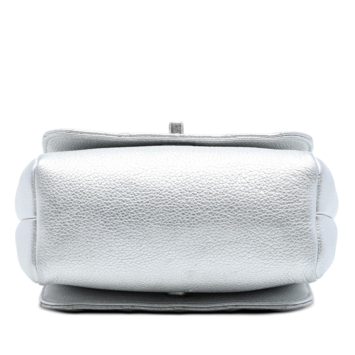 Métallisé grainé Pilot Essentials Double Sided à rabat Cuir de veau grainé Argenté
