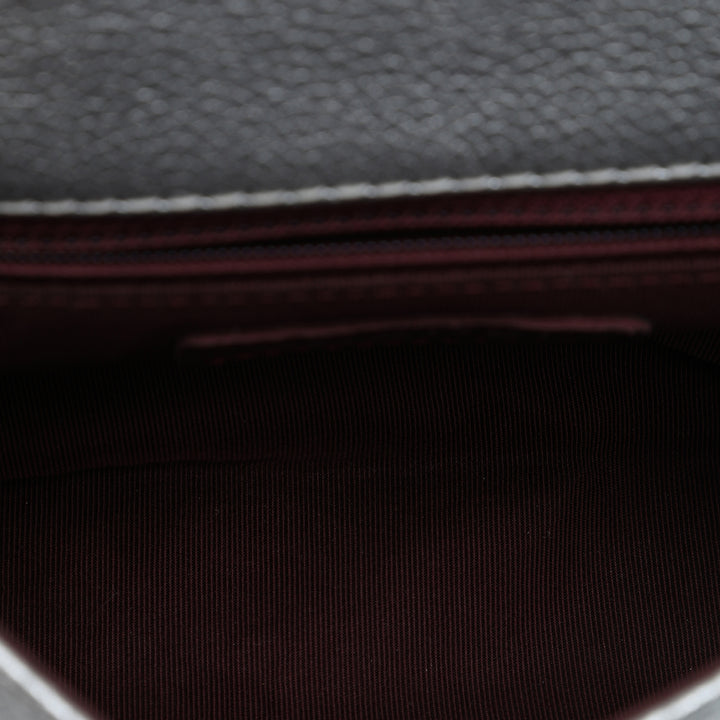 Métallisé grainé Pilot Essentials Double Sided à rabat Cuir de veau grainé Argenté