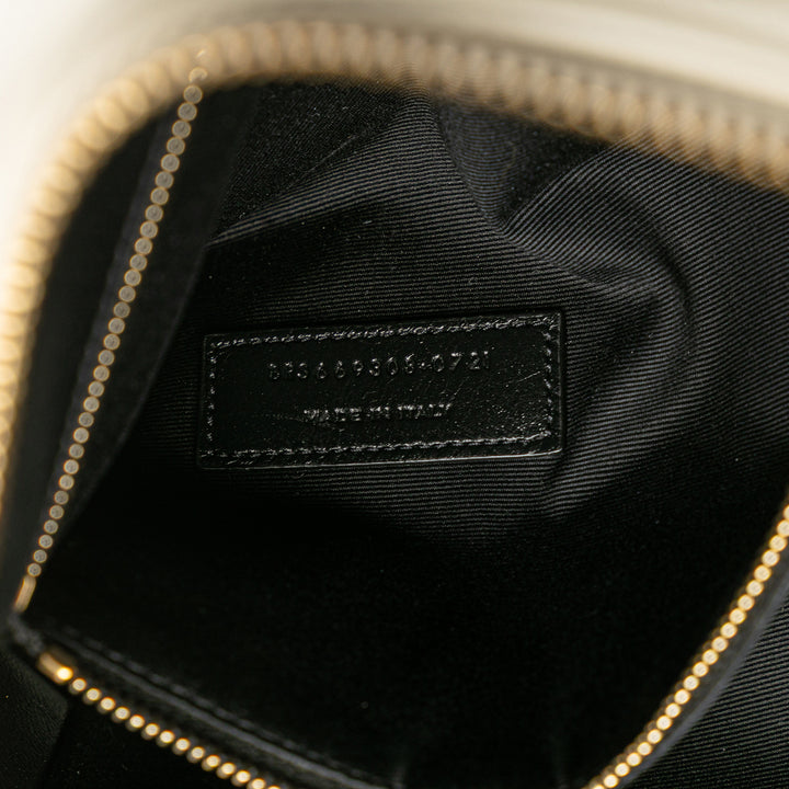 Saint Laurent Quilted Cuir d’agneau Le Maillon Chain Sac bandoulière Blanc – GABY PARIS Authentique