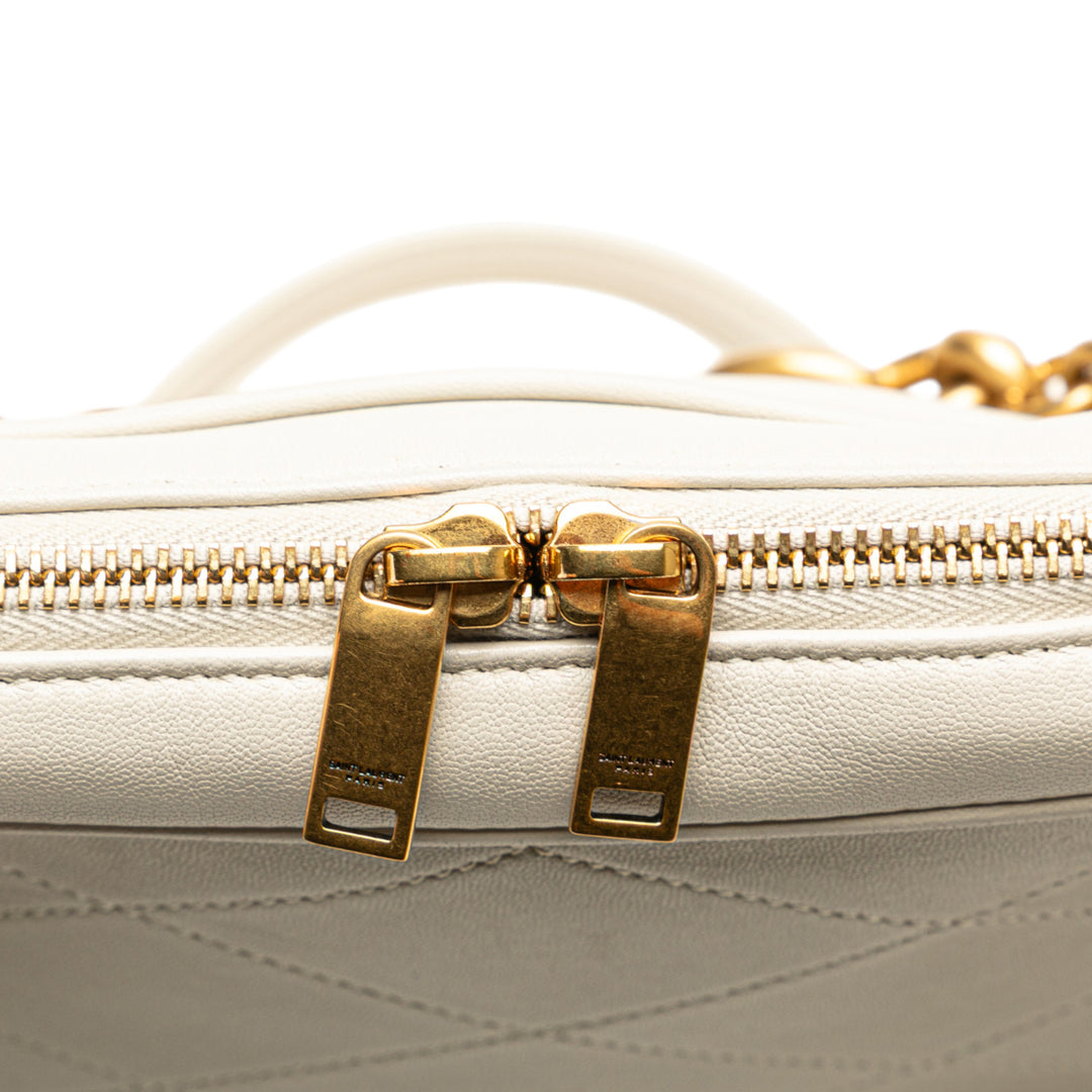 Saint Laurent Quilted Cuir d’agneau Le Maillon Chain Sac bandoulière Blanc – GABY PARIS Authentique
