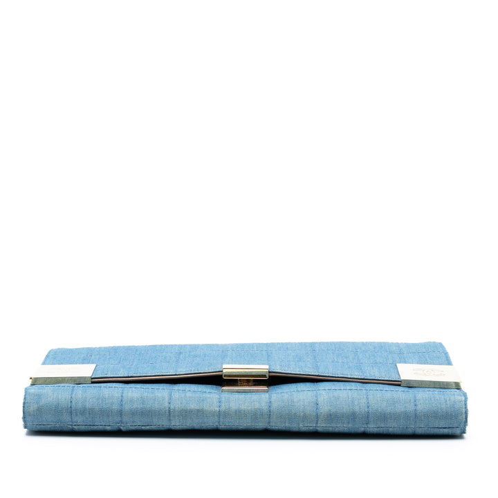 Chanel CC Chocolate Bar Jean à rabat