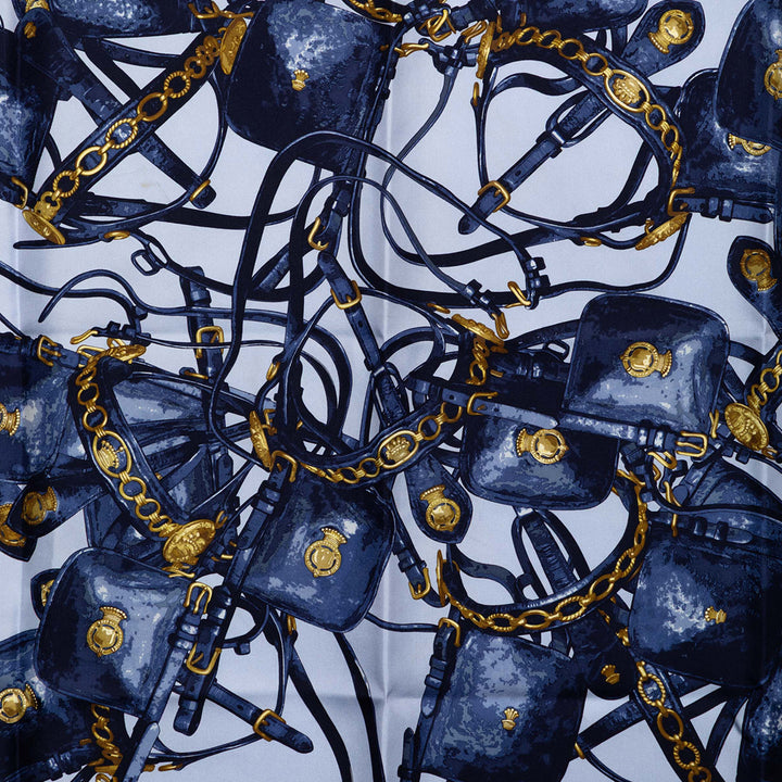 Brides Rebelles Foulard 90 Bleu