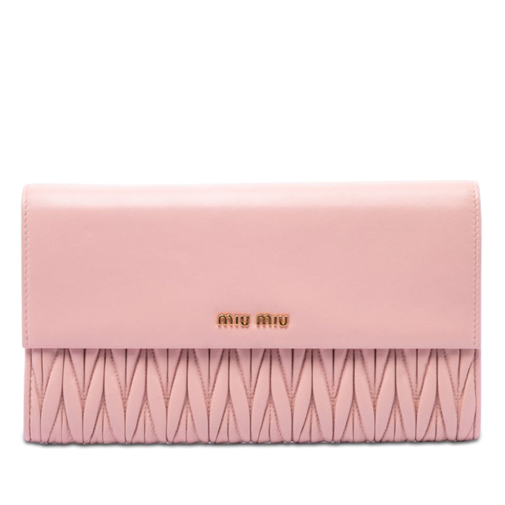 Miu Miu Matelasse Pochette Cuir nappa