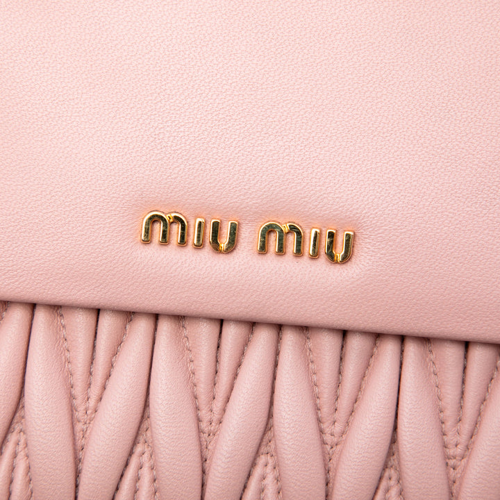 Miu Miu Matelasse Pochette Cuir nappa