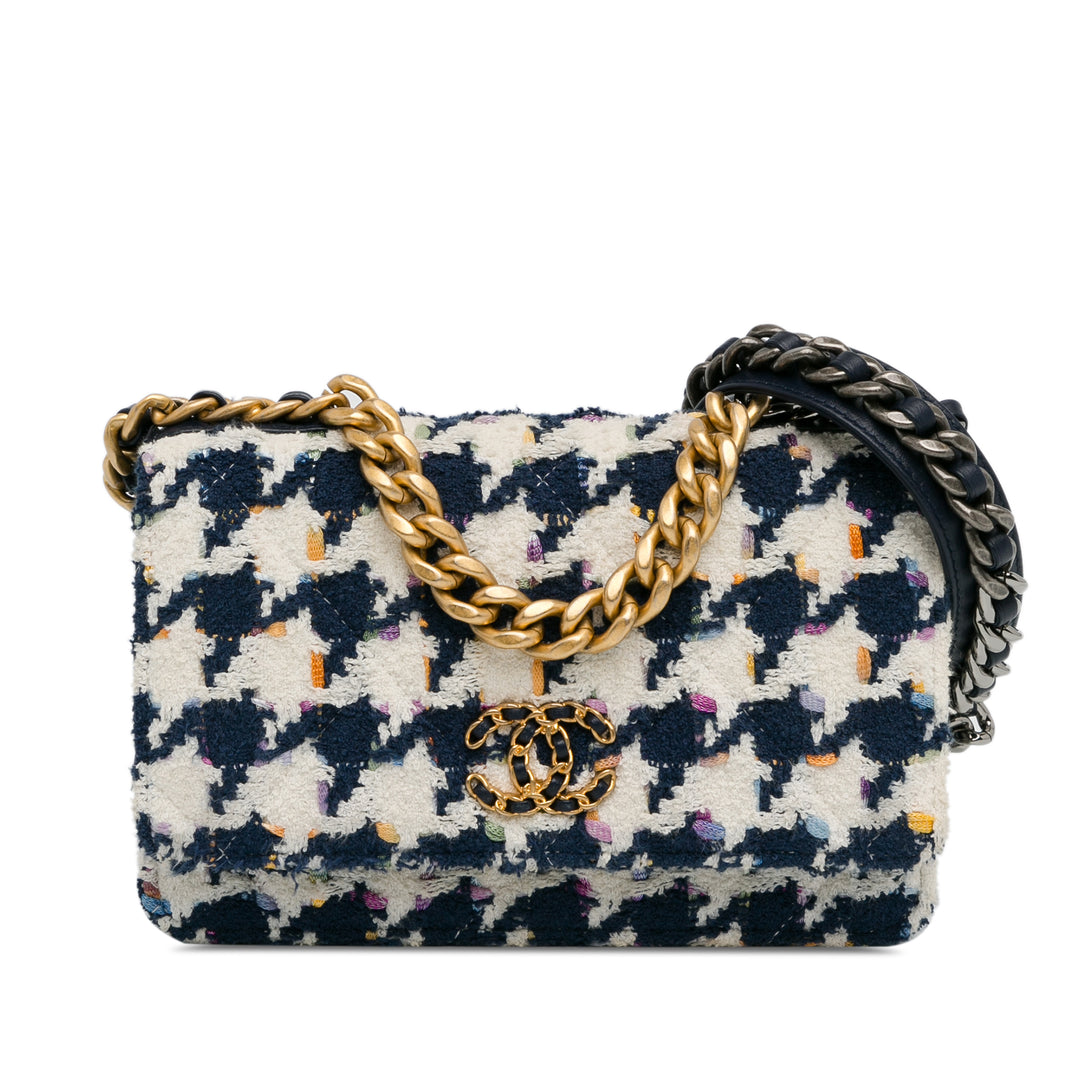 Tweed 19 Wallet On Chain Blue - Gaby Paris