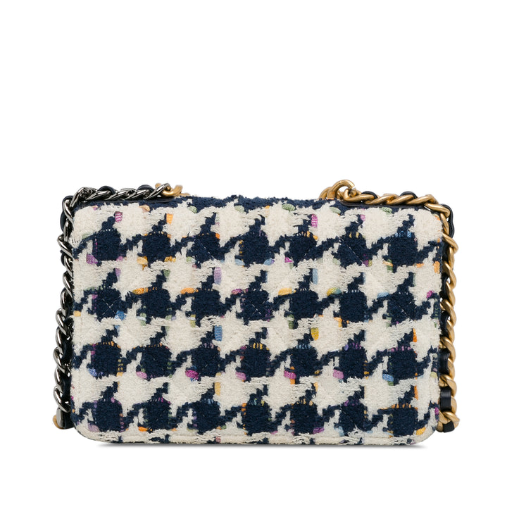 Chanel Tweed 19 Wallet On Chain Blue - GABY PARIS