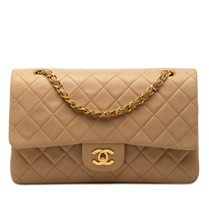 Chanel Medium Classic Cuir d’agneau Double rabat