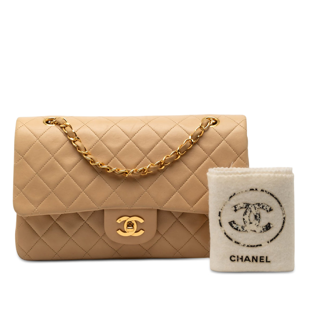 Chanel Medium Classic Cuir d’agneau Double rabat