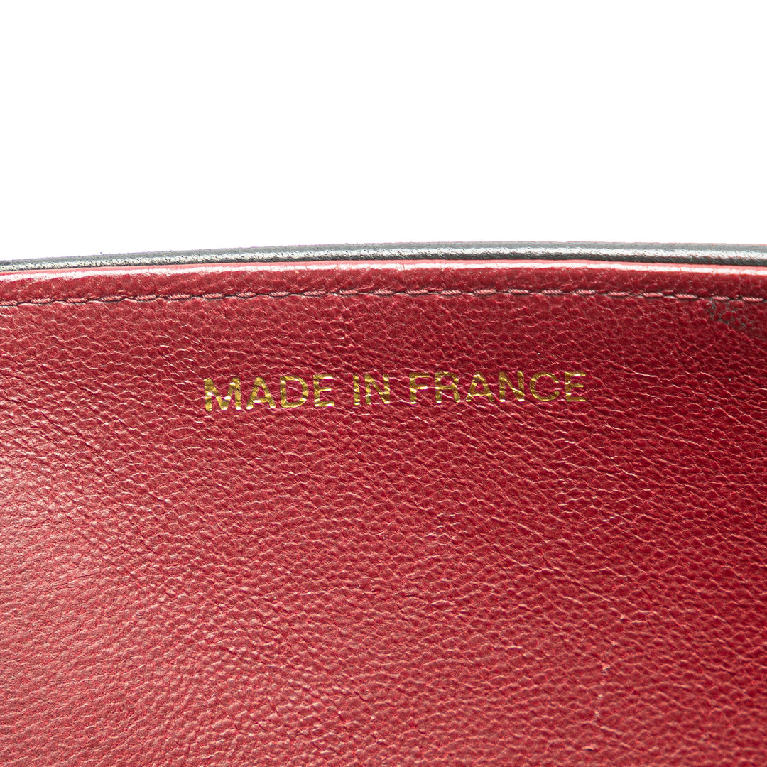 CC Quilted Lambskin Full Flap Black - Gaby Paris