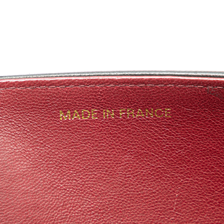 CC Quilted Lambskin Full Flap Black - Gaby Paris