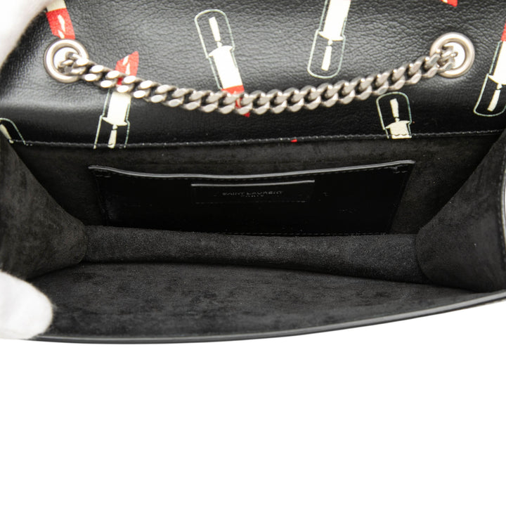 Saint Laurent Cuir de veau Lipstick Print Betty Sac porté croisé
