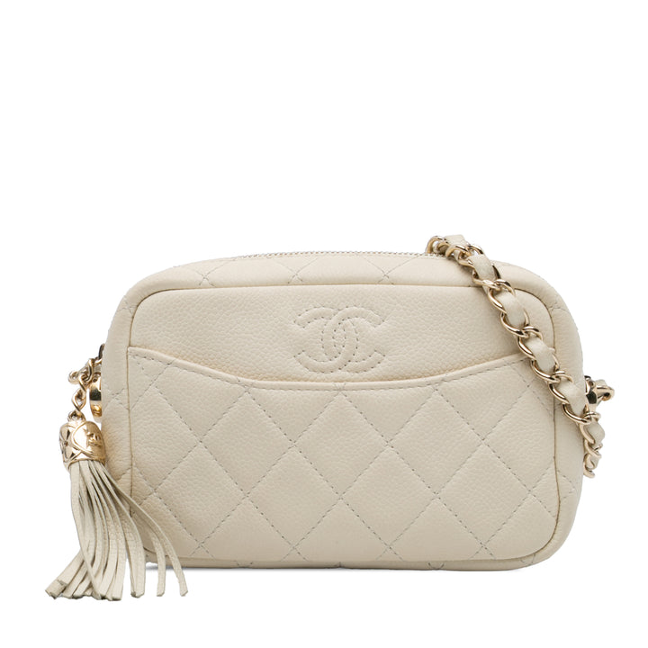 Chanel Small CC Flat Matelassé Caviar Sac caméra – GABY PARIS Authentique