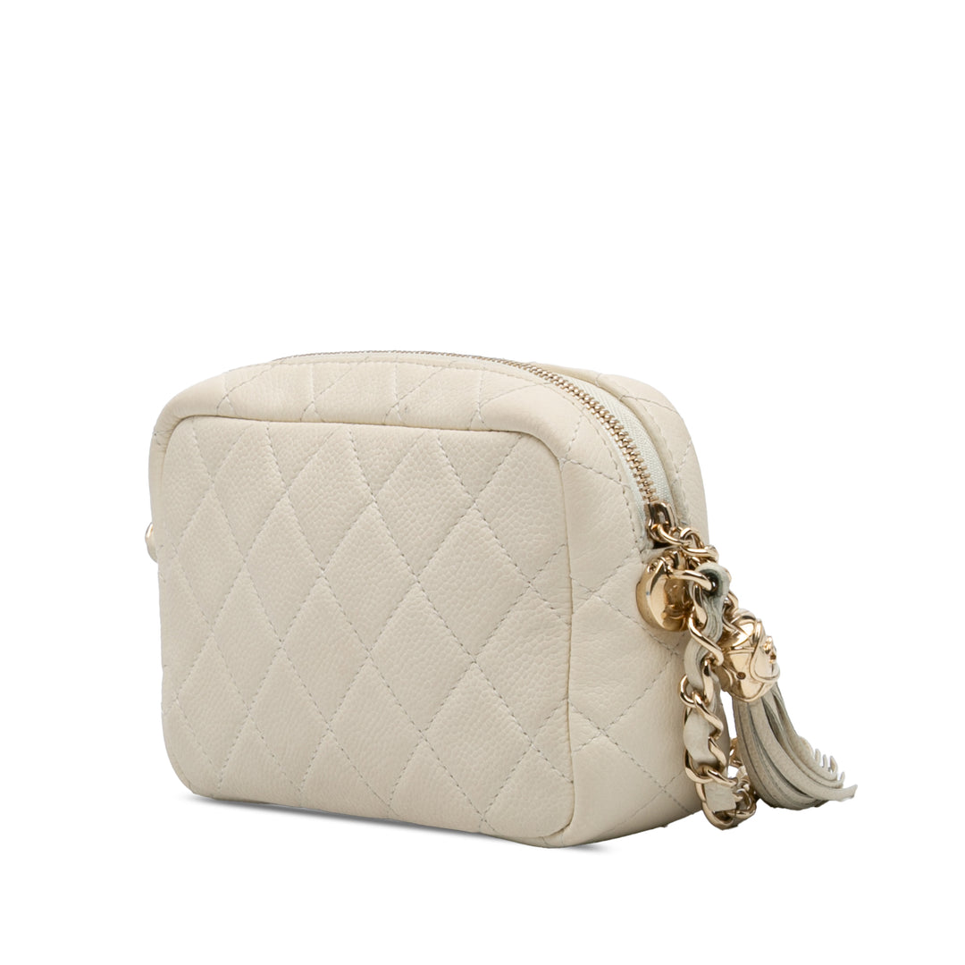Chanel Small CC Flat Matelassé Caviar Sac caméra – GABY PARIS Authentique