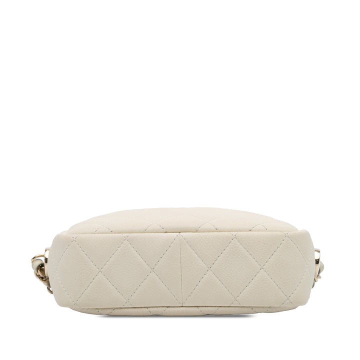 Chanel Small CC Flat Matelassé Caviar Sac caméra – GABY PARIS Authentique