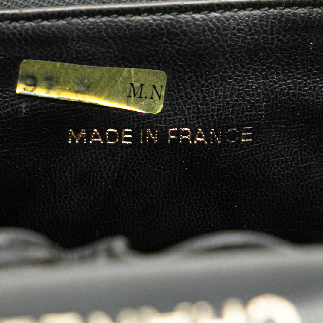 CC Caviar Vanity Case Black - Gaby Paris