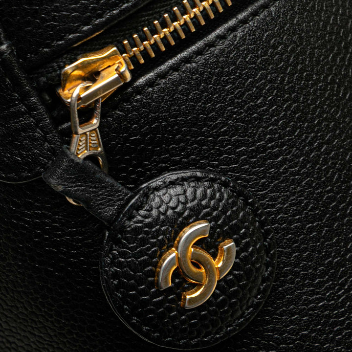 CC Caviar Vanity Case Black - Gaby Paris