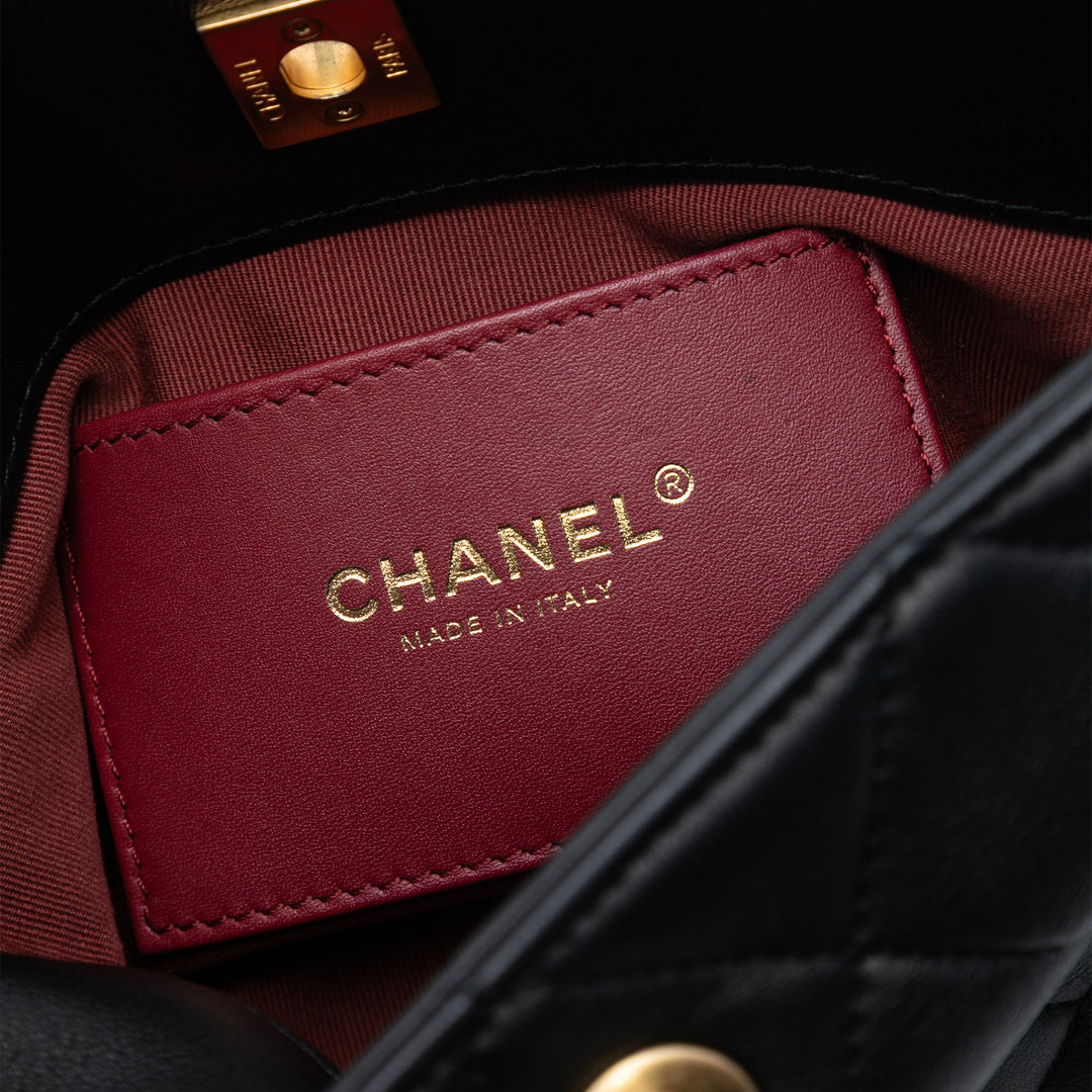 Chanel CC Matelassé Cuir d’agneau Chain Sac bandoulière