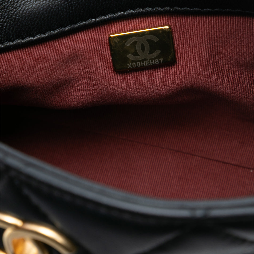 Chanel CC Matelassé Cuir d’agneau Chain Sac bandoulière