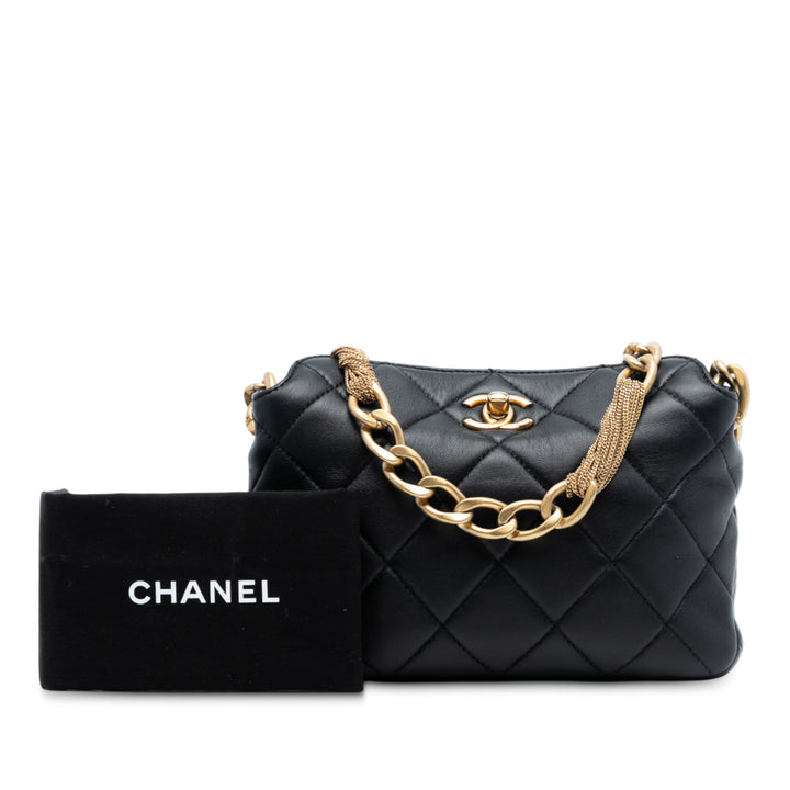 Chanel CC Matelassé Cuir d’agneau Chain Sac bandoulière