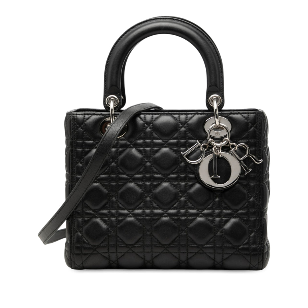 Dior Medium Cuir d’agneau Cannage Lady Dior