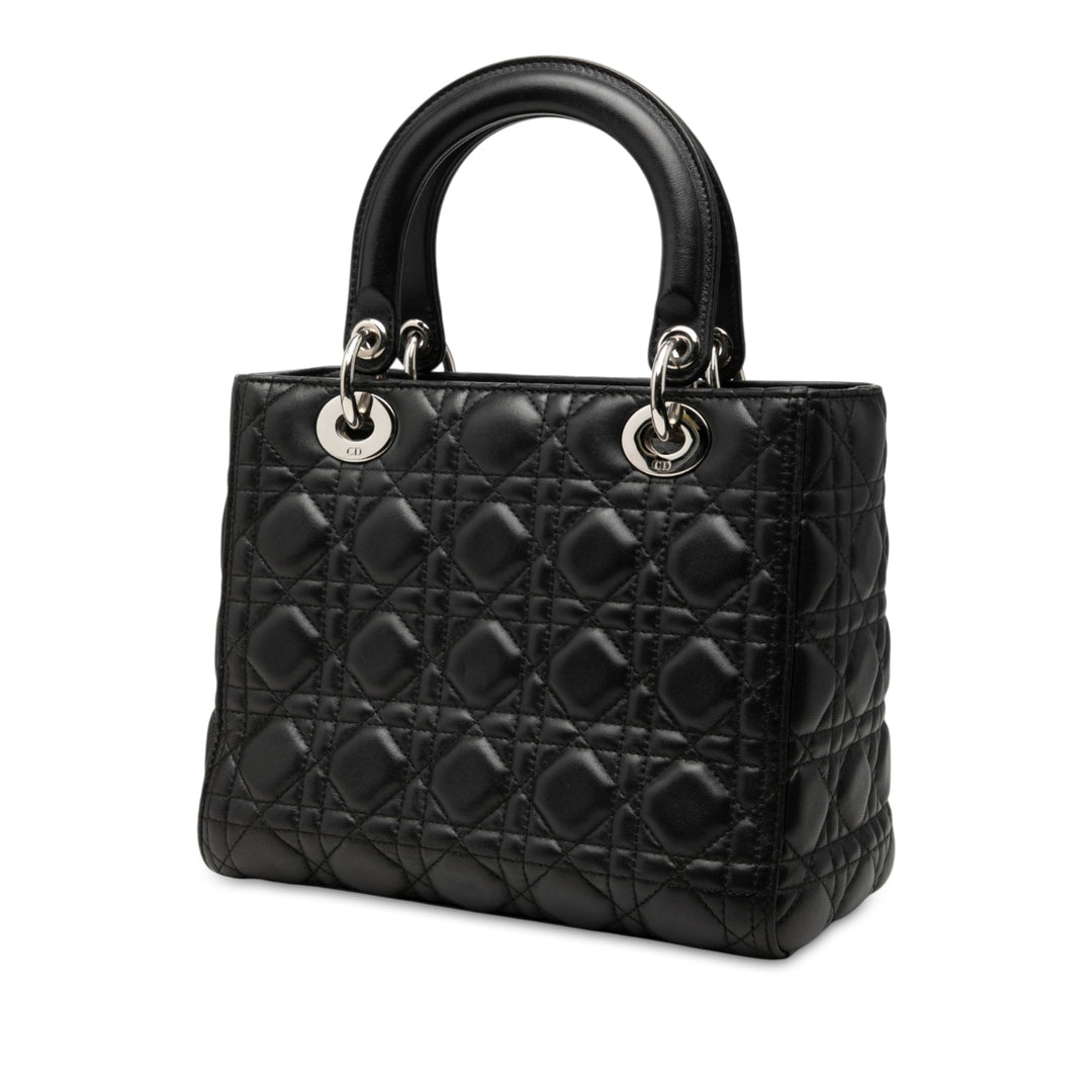 Dior Medium Cuir d’agneau Cannage Lady Dior