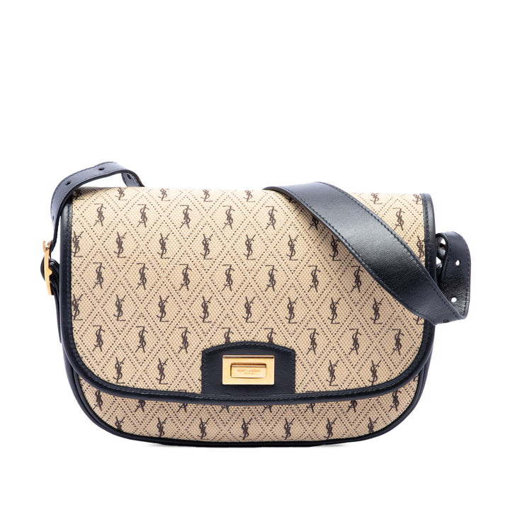 Saint Laurent Sac bandoulière All Over Moyen Noir – vue principale – GABY PARIS