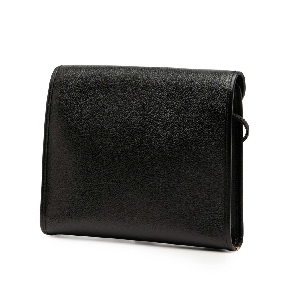 Saint Laurent Cuir Envelope à rabat Sac porté croisé – GABY PARIS Authentique