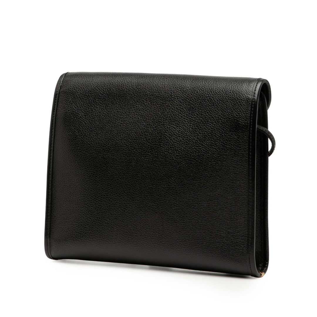 Saint Laurent Cuir Envelope à rabat Sac porté croisé – GABY PARIS Authentique