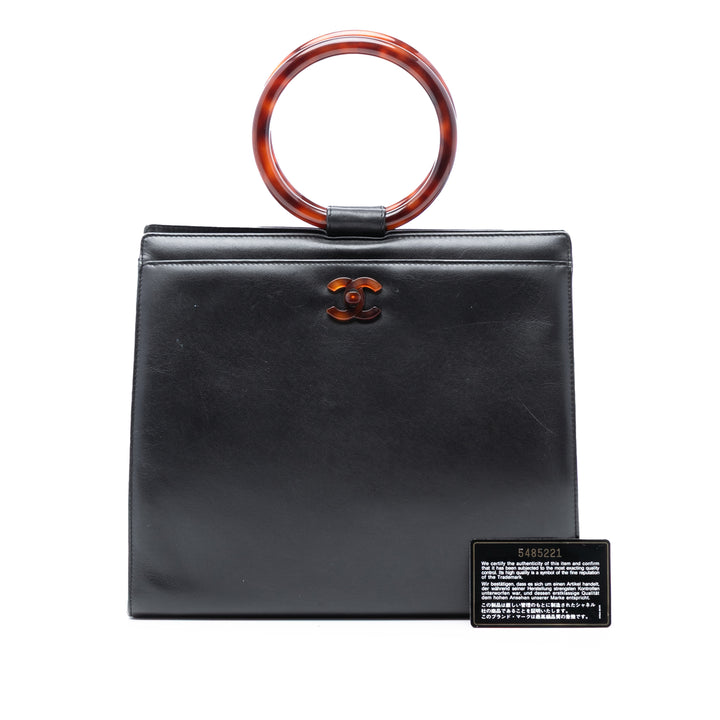 Chanel CC Tortoiseshell Sac Cuir de veau