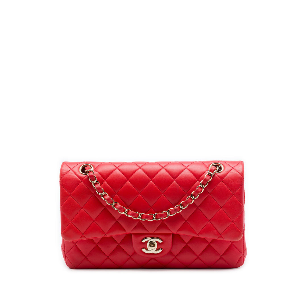 Chanel Medium Classic Cuir d’agneau Double rabat