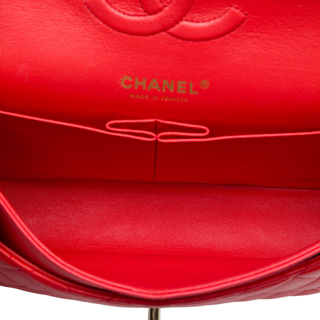 Chanel Medium Classic Cuir d’agneau Double rabat