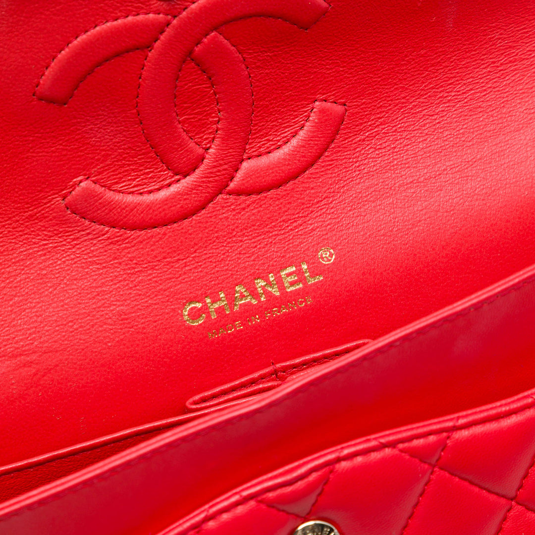 Chanel Medium Classic Cuir d’agneau Double rabat