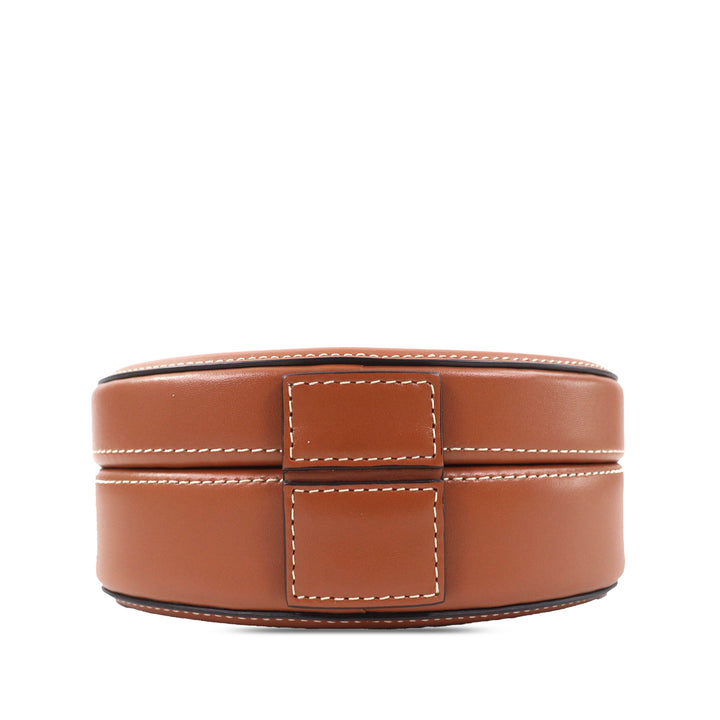 Triomphe Ovale Sac Cuir de veau Marron