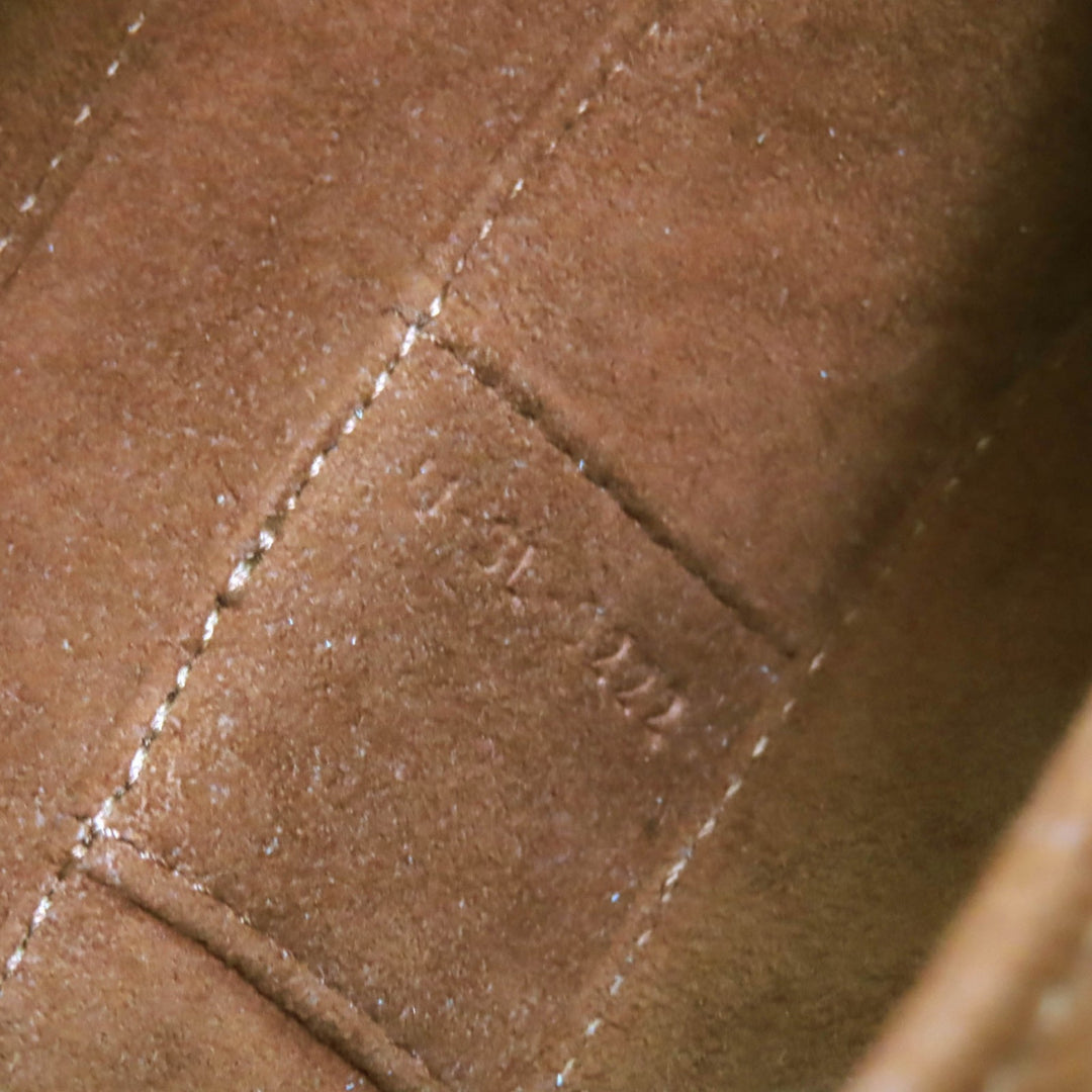 Triomphe Ovale Sac Cuir de veau Marron